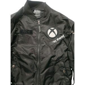 XBOX Fan Fest 2024 NO Patches Size S Black Bomber Jacket Jump In
